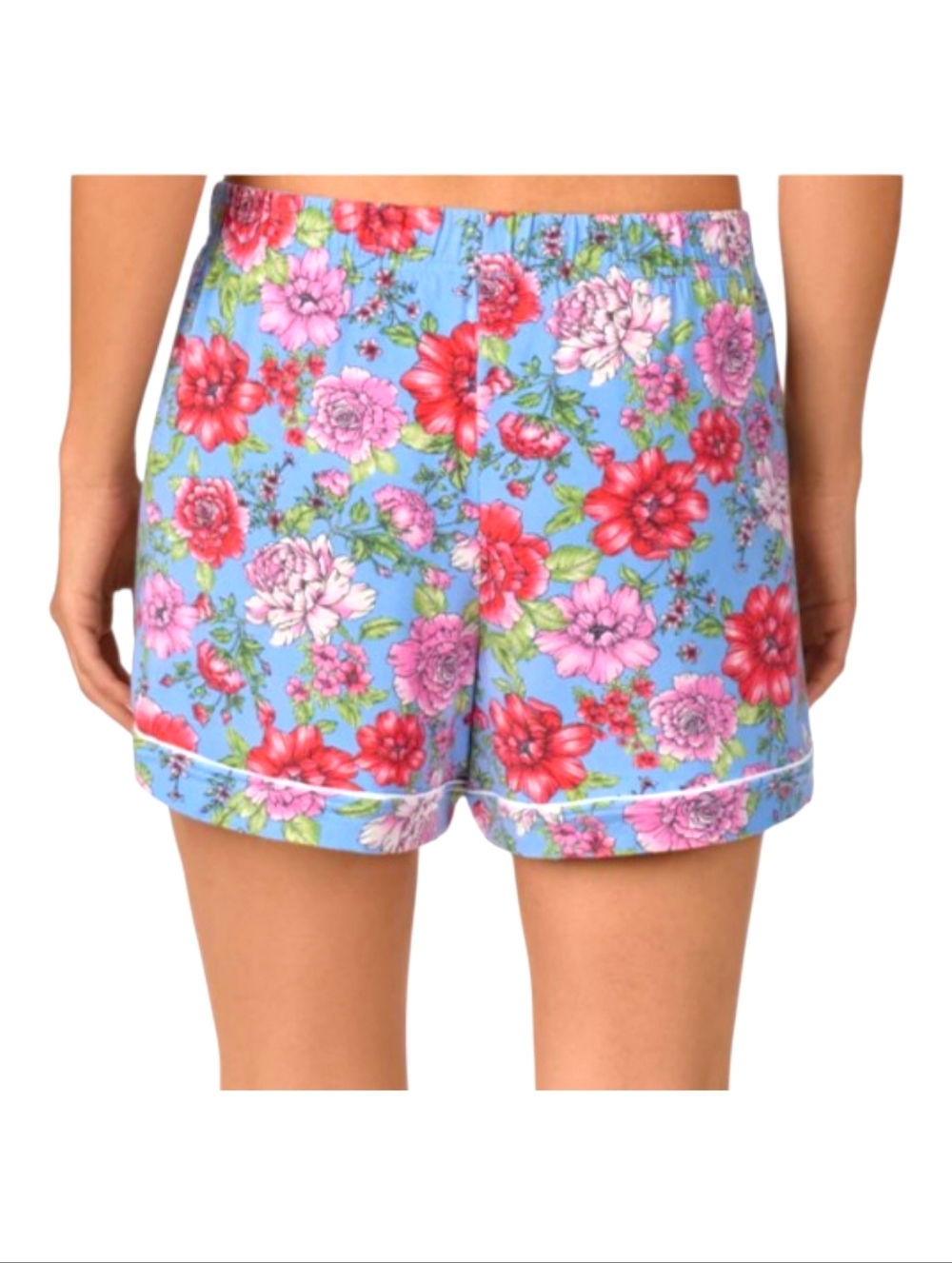 New Room Service 2 Pack Lounge Short Size XL Begonia & Blue Begonia Floral Pjs - Picture 6 of 10